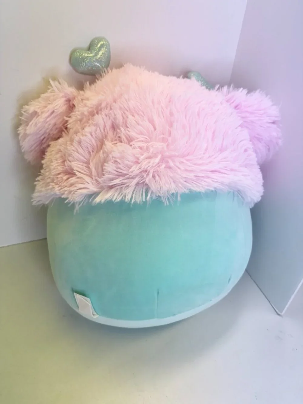 Squishmallow Original 14 Inch Bessem Mint And Pink Valentine Bigfoot 2026 New